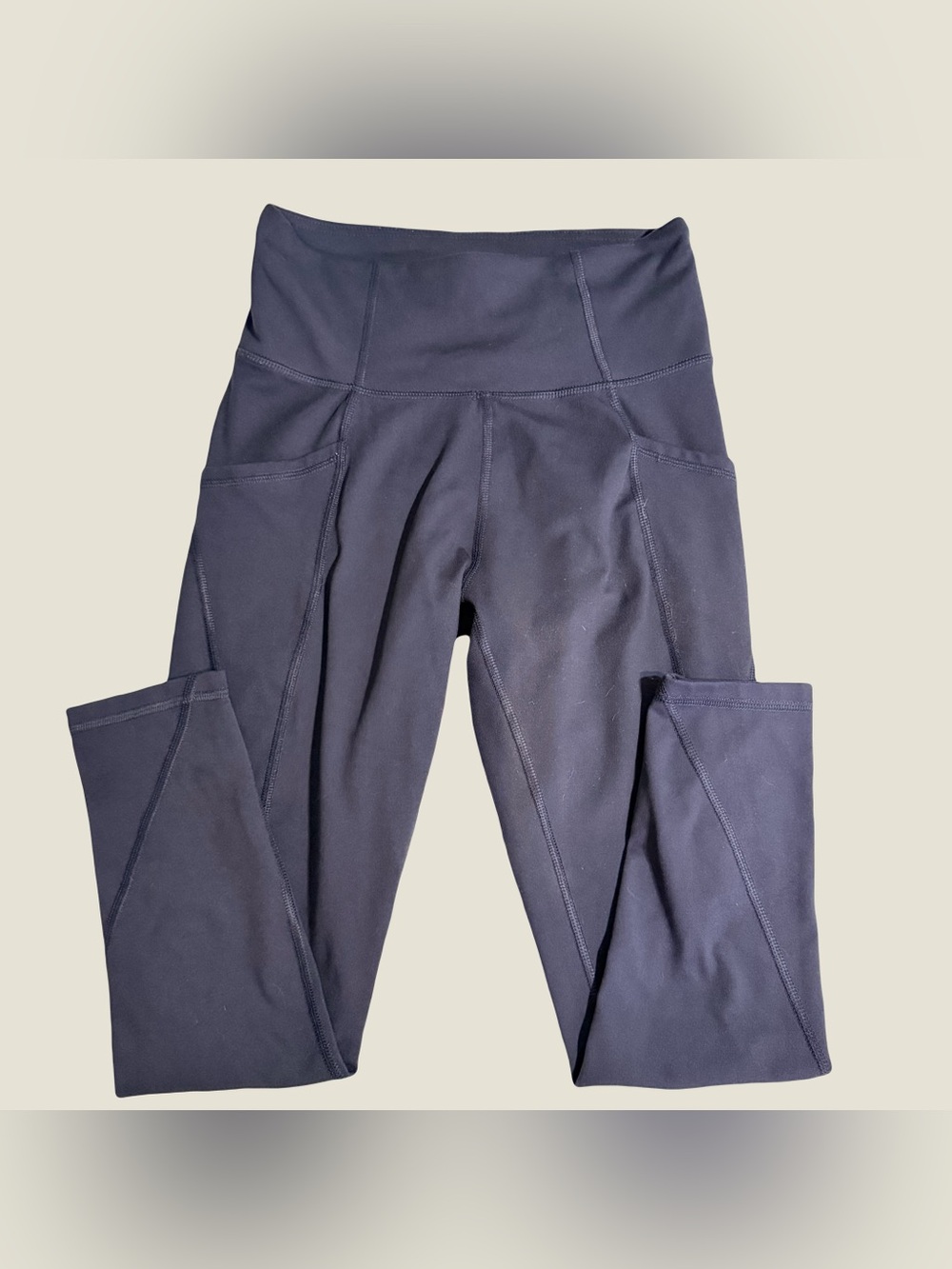 High-Rise Pocket Joggers in Deep Navy